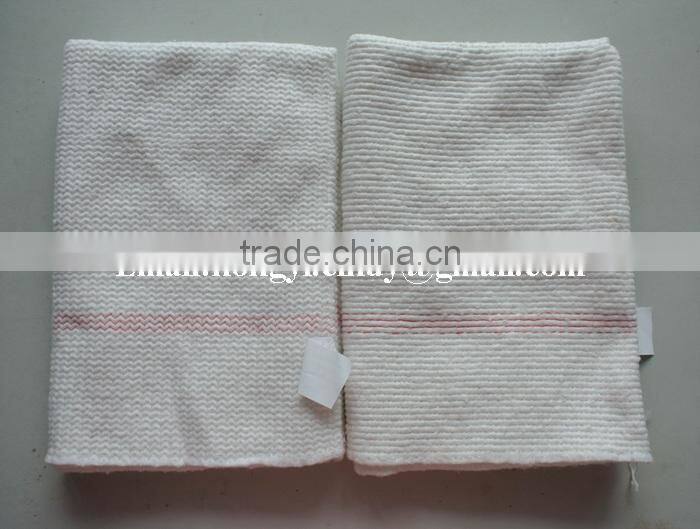 100%recycled cotton stitch bonded nonwoven white cotton foor cleaning cloth