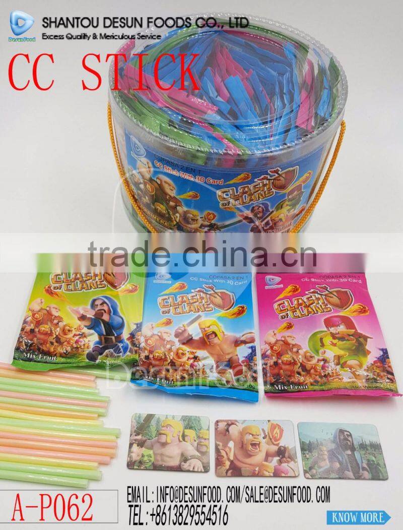 CC stick candy/Ice cream candy with 3D card
