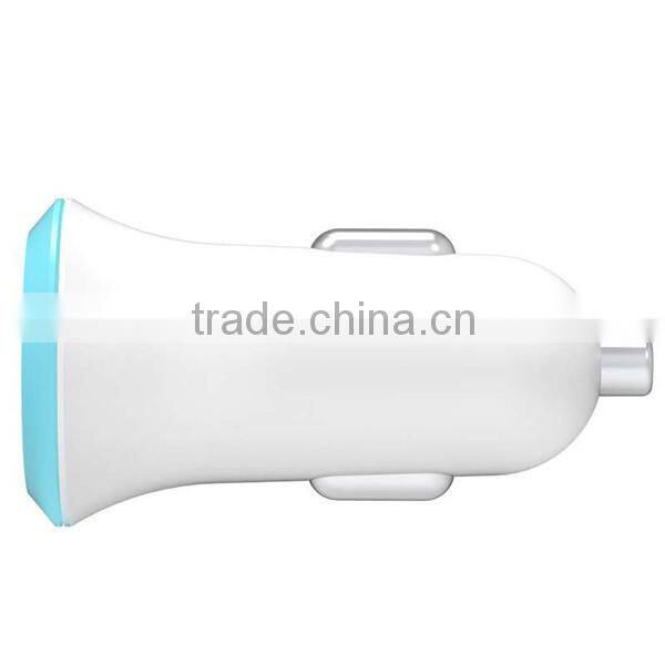 High quality plastic shell 5v 2a car charger/mini usb car charger/car charger for iphone