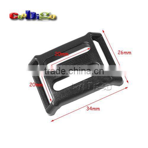 Plastic Multi-function Tri-Glide Slider Adjust Arched Buckle for Ourdoor Backpack Bags Webbing #FLC449-B1/B2/B3