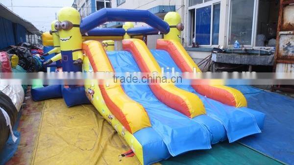 2015 inflatable Minions bouncer combo/ inflatable castle slide