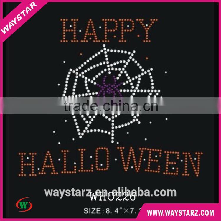 Happy Hallo Ween Design Wholesale Rhinestone Appliques