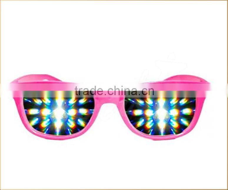 Party fireworks diffraction glasses plastic diffraction glasses