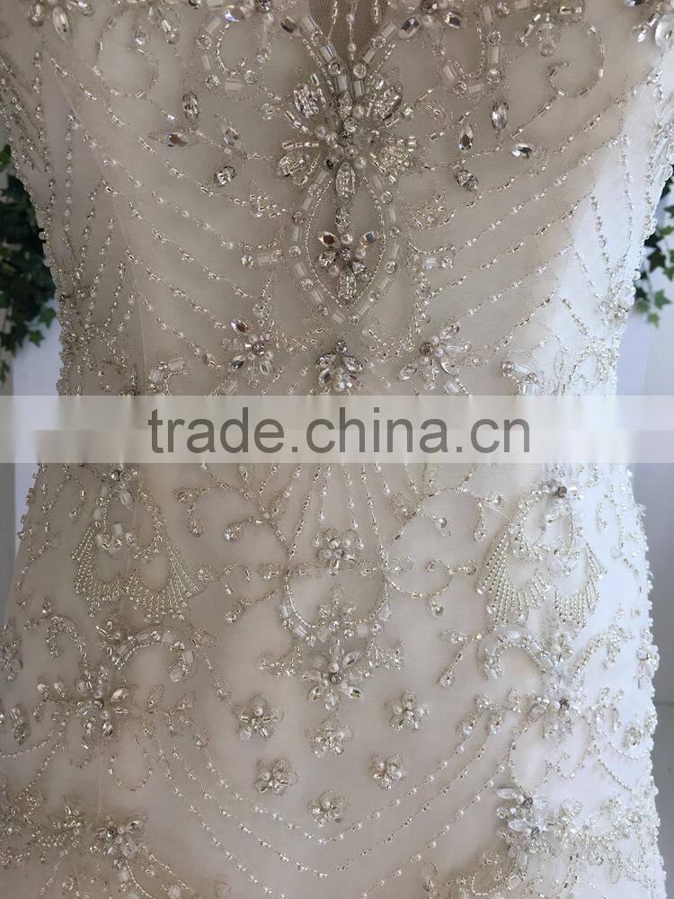OEM ODM customized new hand work design wedding dress