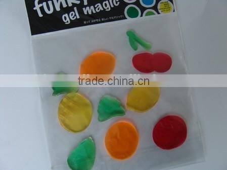 car decoration jelly gel sticker for window glass mirror decoration