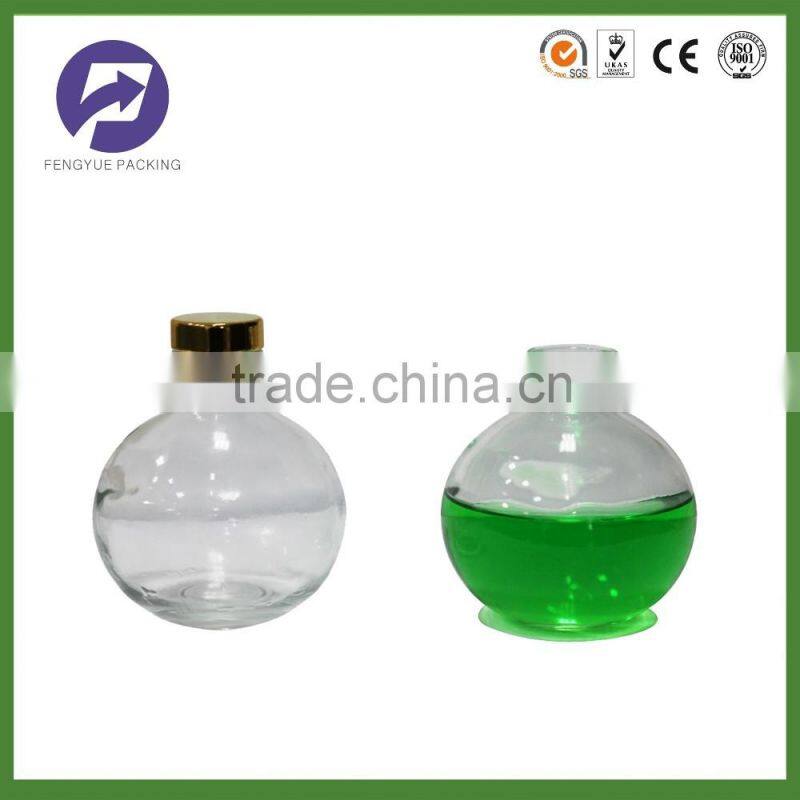 High quality 200ml round reed diffuser glass bottle decorative