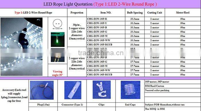 LED Rope Light warm white