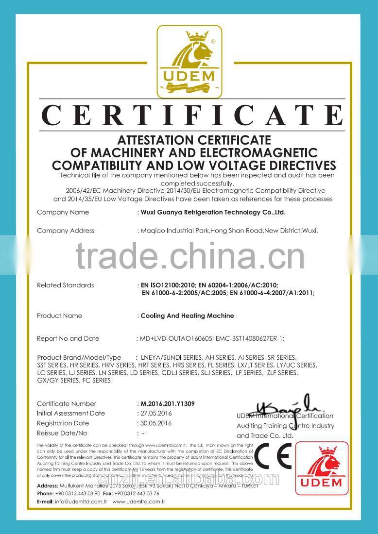 Commercial deep freezer applied to freezing of red blood cells temperature range from -120 up to -150 degree