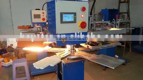 automatic flatbed screen printer for anti-slip gloves