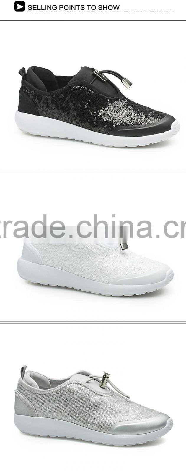 Glitter material shoes women fashion shoes