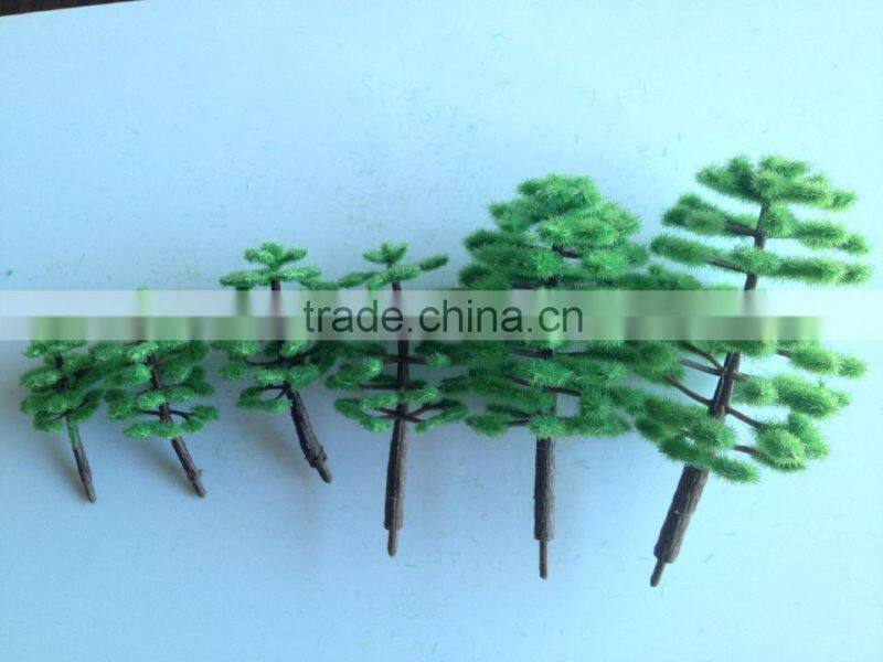 Decorative plastic tree, scale model trees, model tree in other construction , model tree base plastic, MT-15