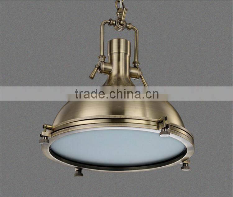 Roberts Loft Indusctrial pendant Light Chrome/Brass/Black Color Iron Pendant Lights