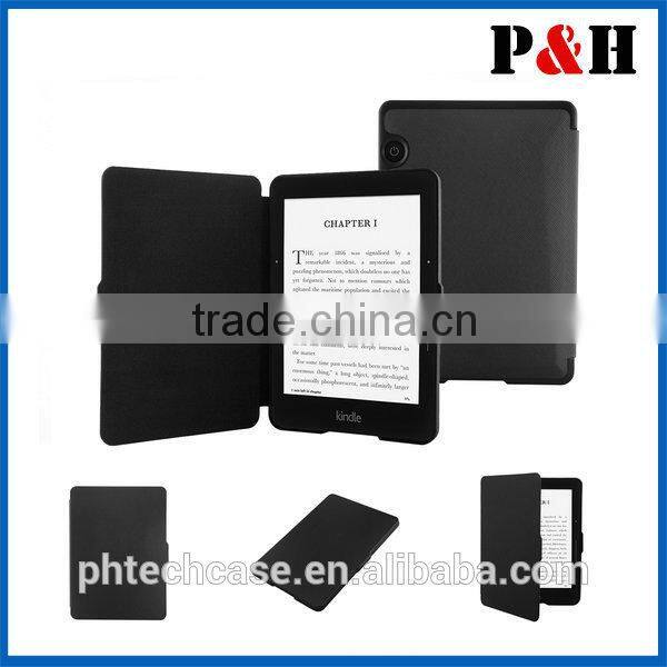 PU leather case for Kindle Voyage ereader , protective case for kindle voyage
