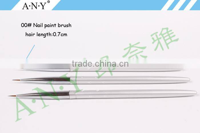 ANY Nail Art Detail Painting Aluminum Handle Nail Brush