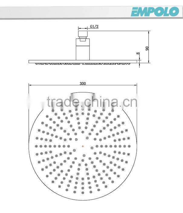 30cm LED Top Shower Head BR106-L