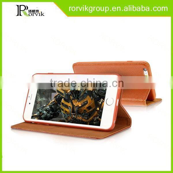 good market brief genuine leather phone case with card slot for iphone 6 plus