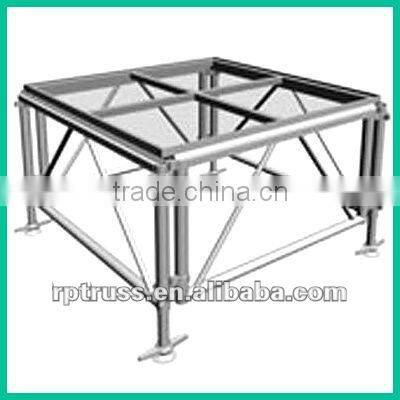 18mm tempered acrylic wedding glass stage