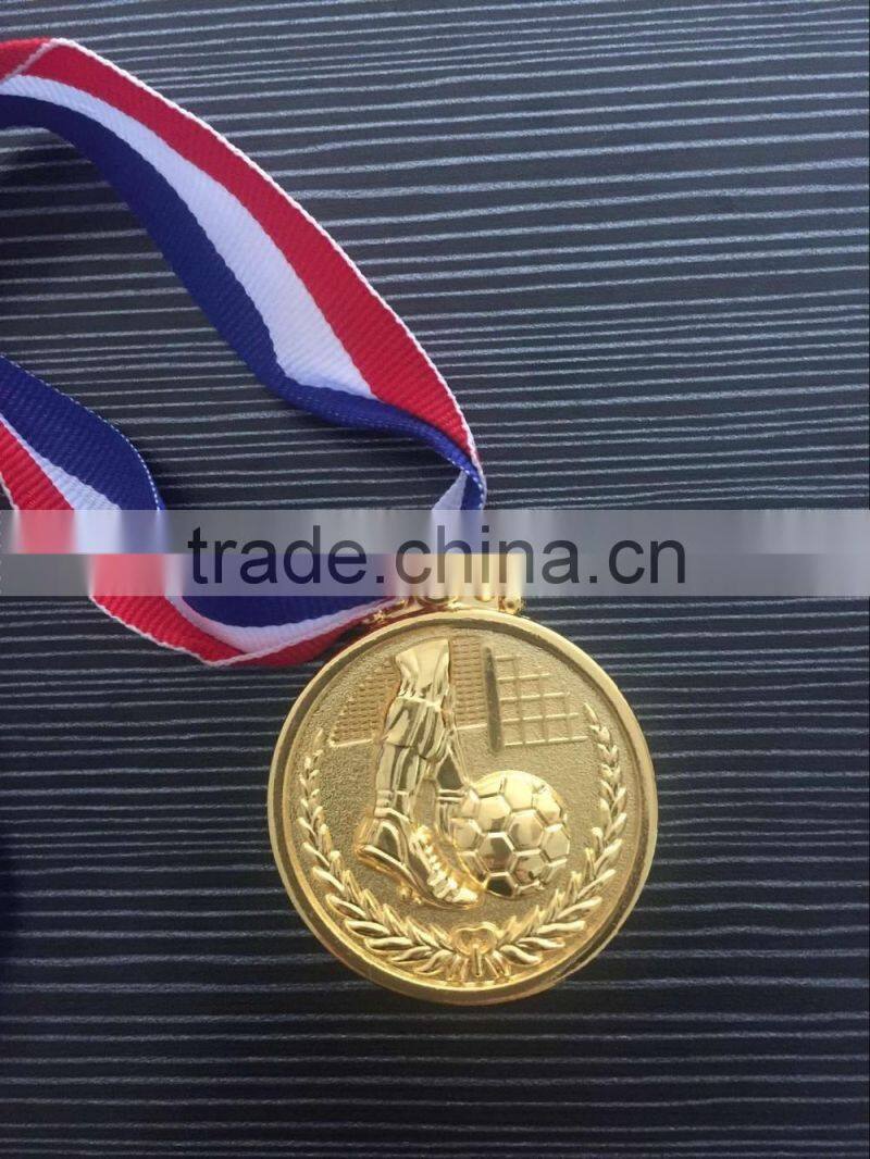 Cheap gold silver bronze sports factory directly sale metal medallion craft badge award football medal