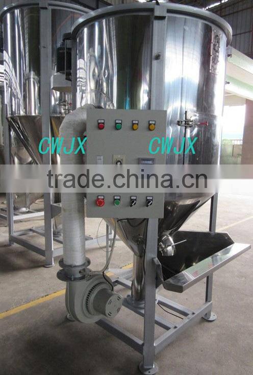 Vertical plastic mixer