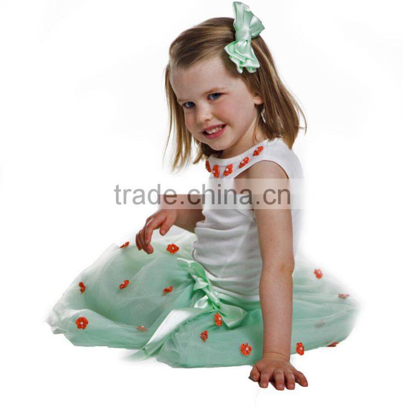 2015 yiwu factory hot sale persnickety Girls dancing mini skirts new design pettiskirt baby girl ruffle tutu ballet pettiskirt