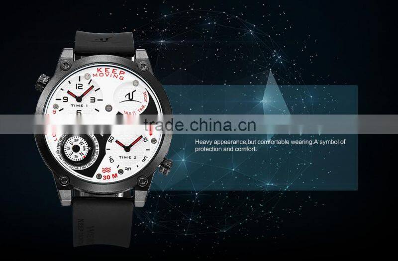 China Alibaba Gold Supplier Best Sellers of 2016 Silicone Sport Quartz Compass Watches With Custmized Logo WEIDE Watches UV1505