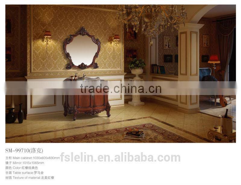 Classical solidwood bathroom furniture& wash basin& vanities LS-99715