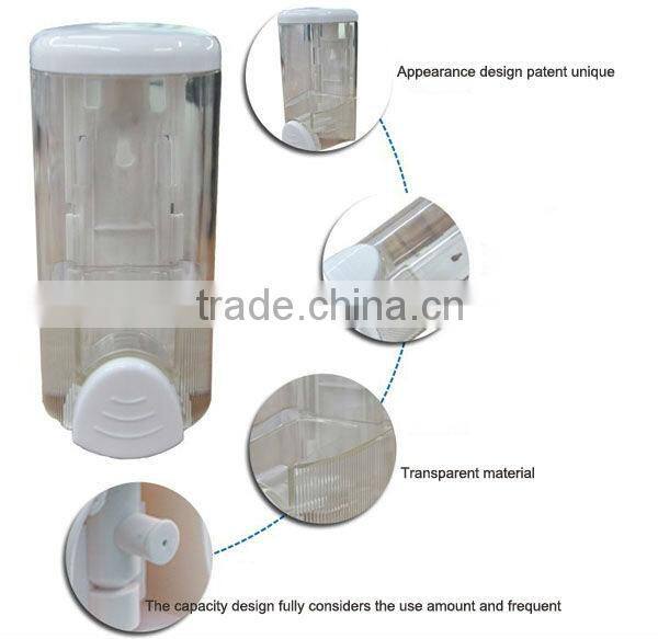 2013 Hotel used ABS plastic liquid fancy Single head soap dispenser (DS1524)