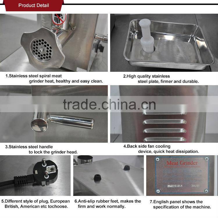 Restaurant Food Processing Machinery electric industrial meat grinder