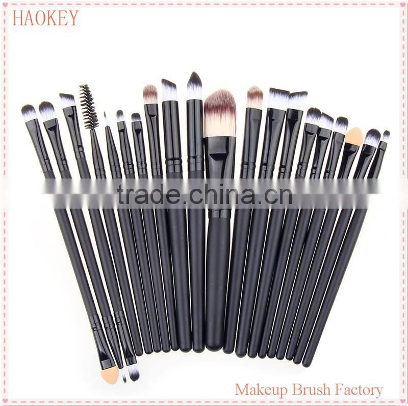 Wholesale 20 Pcs Pro Makeup Set Powder Foundation Eyeshadow Eyeliner Lip Cosmetic Brushes