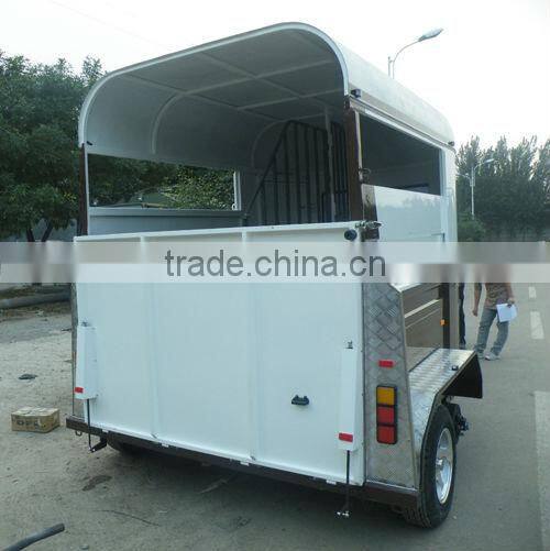 2 horse straight load economic camper teardrop trailer
