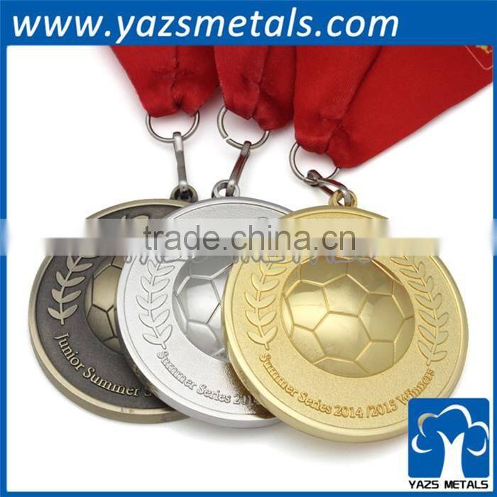 Customized insert gold torch blank medals