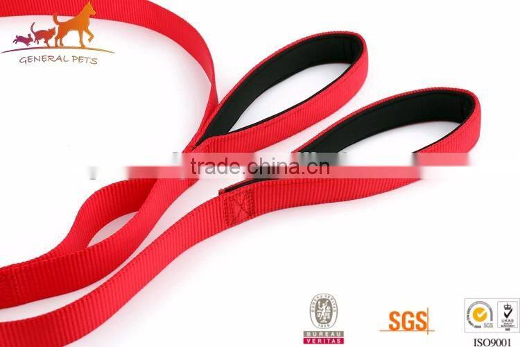 Wholesale Double Handle Nylon Dog Leash Material Pet Supplies for Dogs