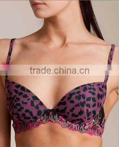 high quality fancy ladies underwear unpadded embroidery lace bra