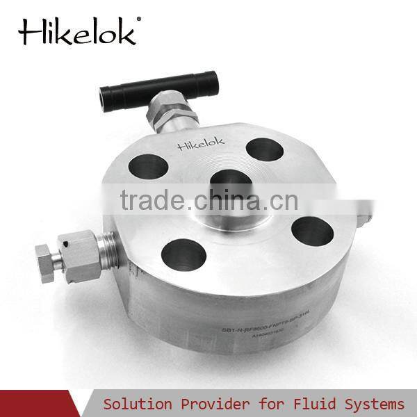 stainless steel double hydraulic block and bleed valve