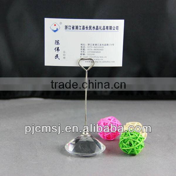 crystal name card holder glass business cardholder paperweight