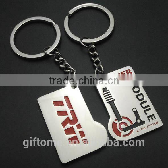 metal OEM keychain with customm gift box