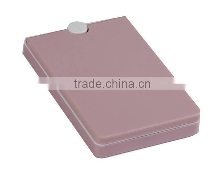 cosmetic compact powder container, with rotatable mirror