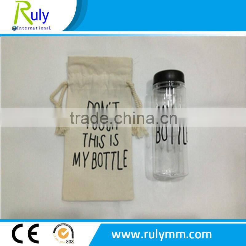 Customized printing logo PC My bottle for water drinking