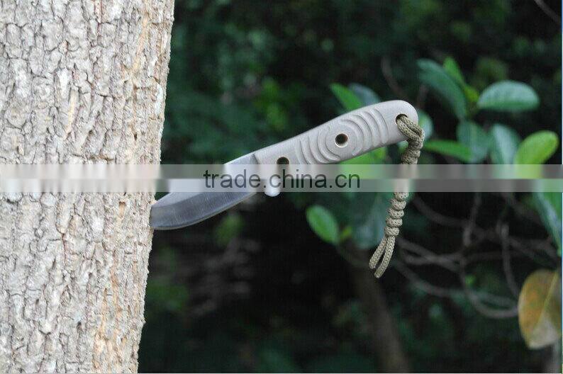 OEM hot survival knife with g10 handle material