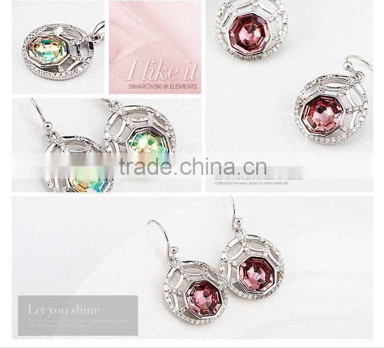 2015 Wholesales big 925 earring stud Made With Crystal Y20145