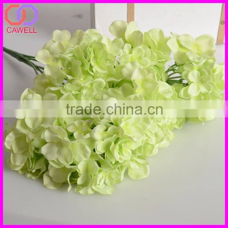 5 heads blue and white hydrangea bouquet cheap artificial hydrangea flower