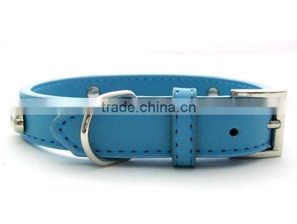 Western bone Stud Fashion Genuine Leather Pet Collars For Dog Cat