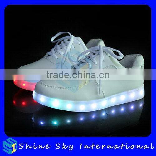 Hot selling new design women high heel shoes led light shoes
