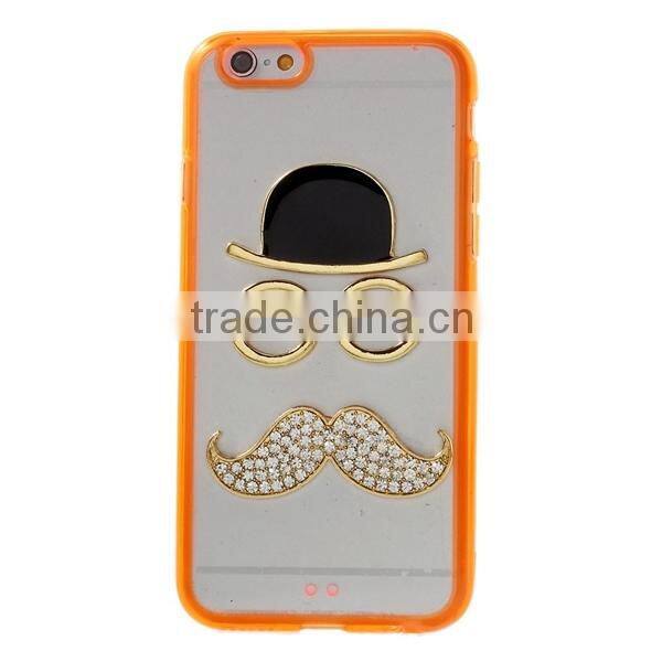 cute shiny 3D diamond tpu case cover for iphone 6