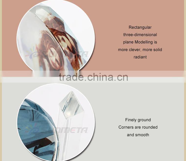 Blank sublimation crystal with coating ,crystal couvenir