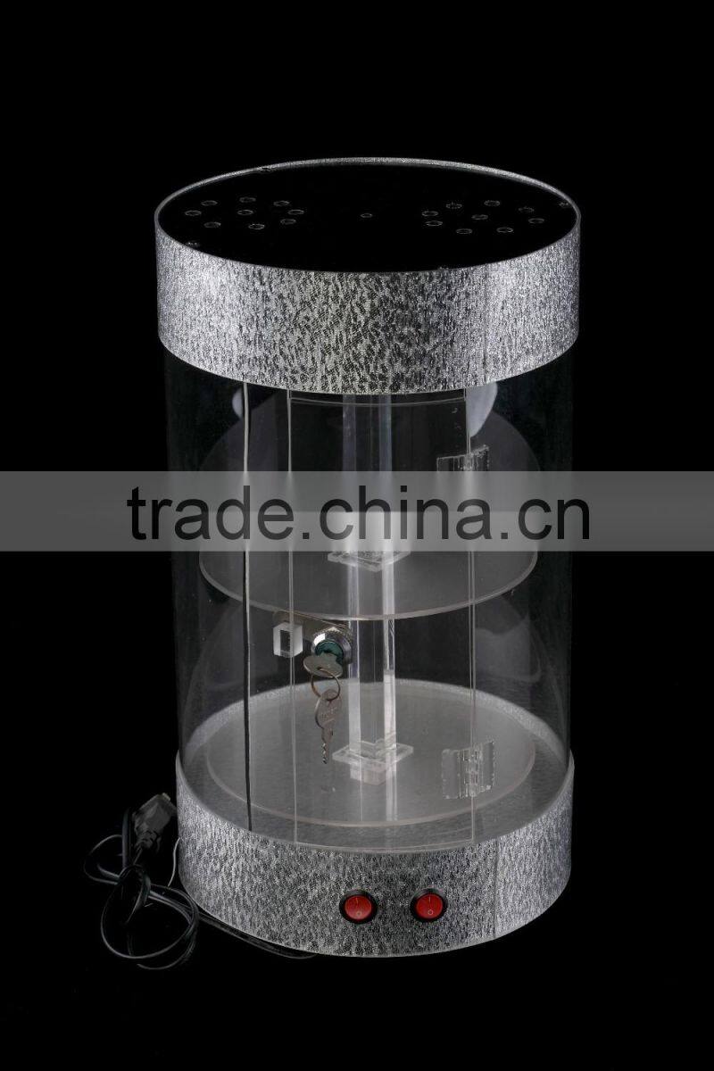 Acrylic countertop rotating jewelry display stand,counter display