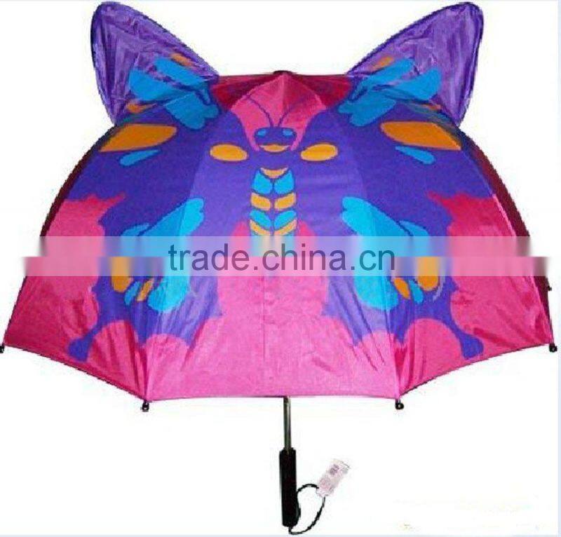 butterfly child hanging umbrella