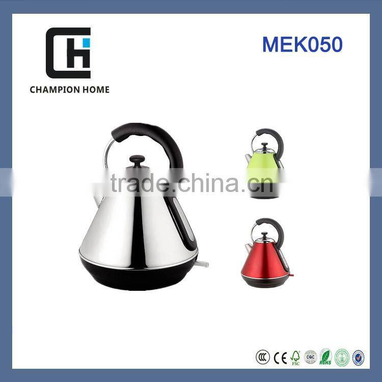 Fashionable design anti-hurt handle automatical eletric fast kettle
