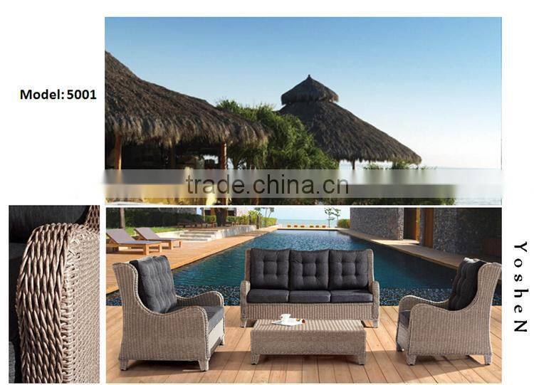 Home furniture luxury rattan sofa hotel furniture patio sofa furniture & chairs