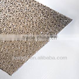 1.3-18mm thickness Polycarbonate embossed solid sheet for upholster